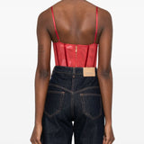 Body a corsetto Rebellion in rosso Zimmermann - donna 