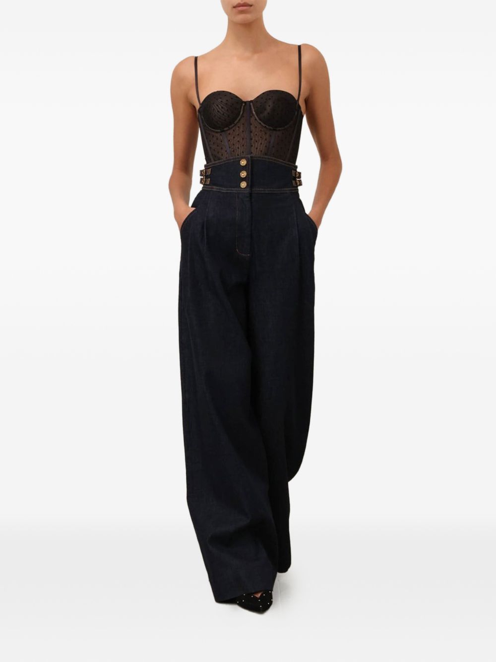 Body a pois in nero Zimmermann - donna 