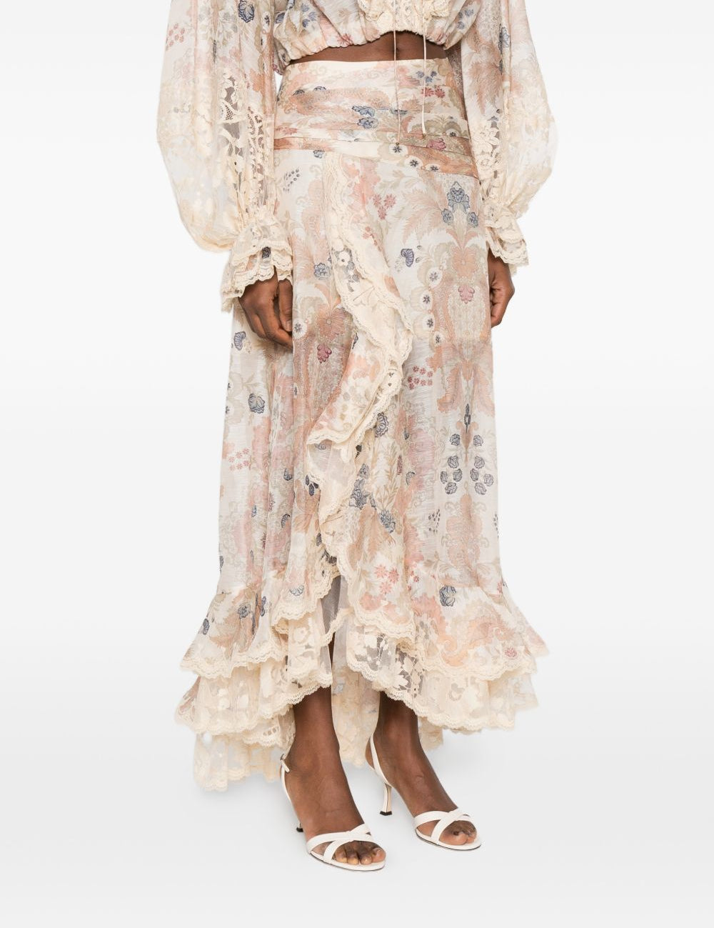 Gonna midi Rebellion con ruches Zimmermann - donna 
