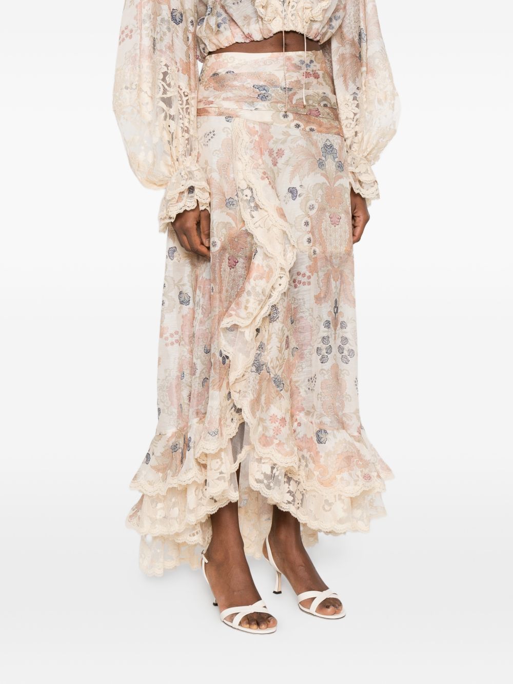 Gonna midi Rebellion con ruches Zimmermann - donna 