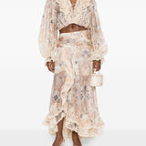 Gonna midi Rebellion con ruches Zimmermann - donna 