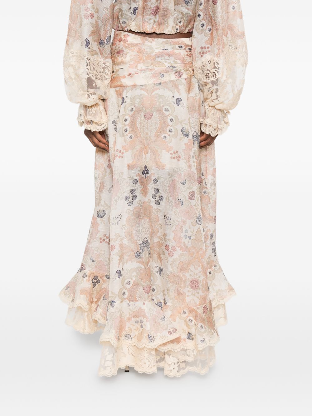Gonna midi Rebellion con ruches Zimmermann - donna 