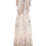 Abito midi con stampa floreale in crema Zimmermann - donna 