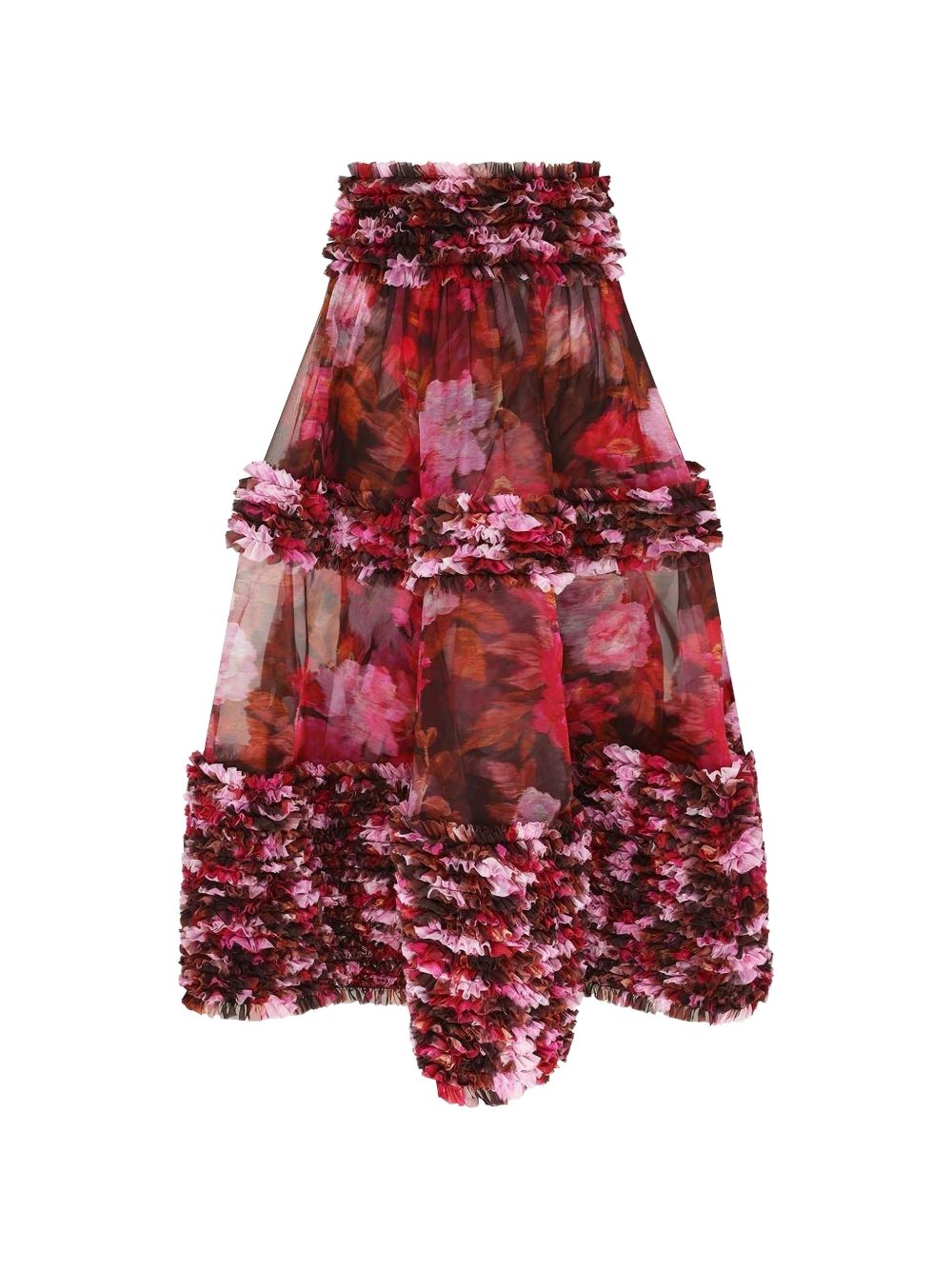 Gonna midi luna a fiori multicolore Zimmermann - donna 