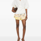 Pantaloncini tie-dye in giallo Zimmermann - donna 