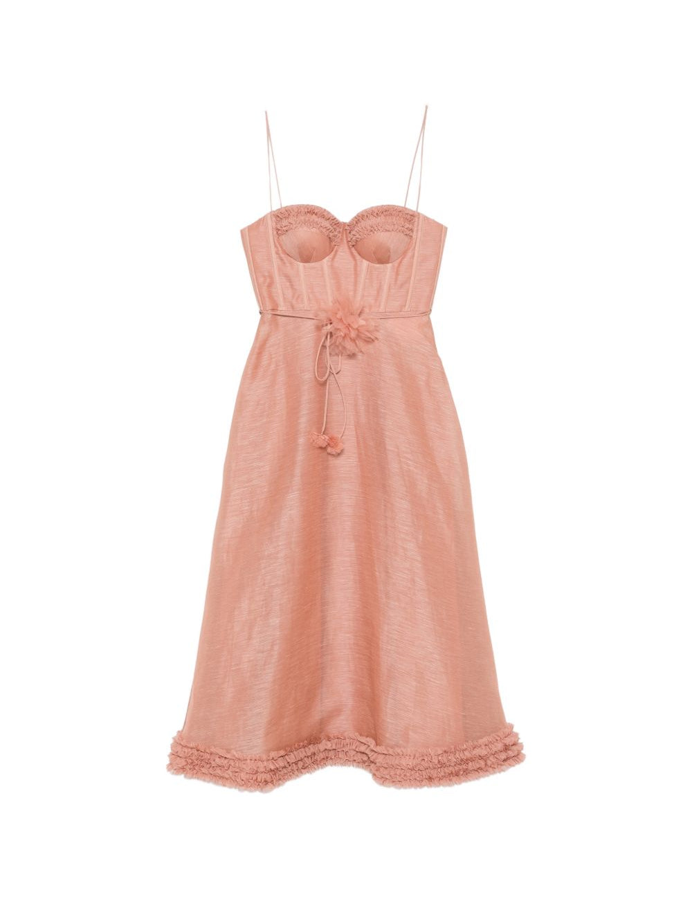 Abito Luna con ruches in rosa ZIMMERMANN - donna 
