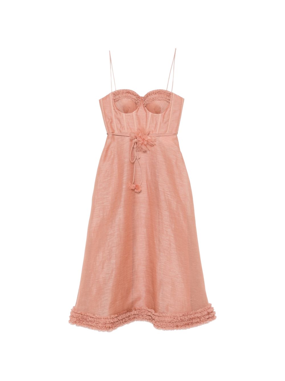 Abito Luna con ruches in rosa ZIMMERMANN - donna 