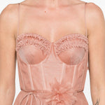 Abito Luna con ruches in rosa ZIMMERMANN - donna 