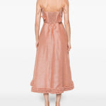 Abito Luna con ruches in rosa ZIMMERMANN - donna 