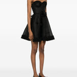 Abito mini con fiori in nero Zimmermann - donna 