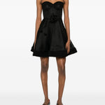 Abito mini con fiori in nero Zimmermann - donna 