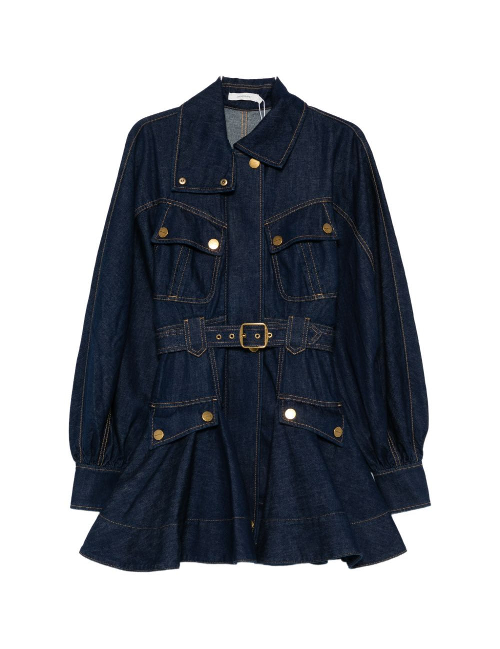 Abito mini luna in denim blu Zimmermann - donna 