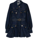 Abito mini luna in denim blu Zimmermann - donna 
