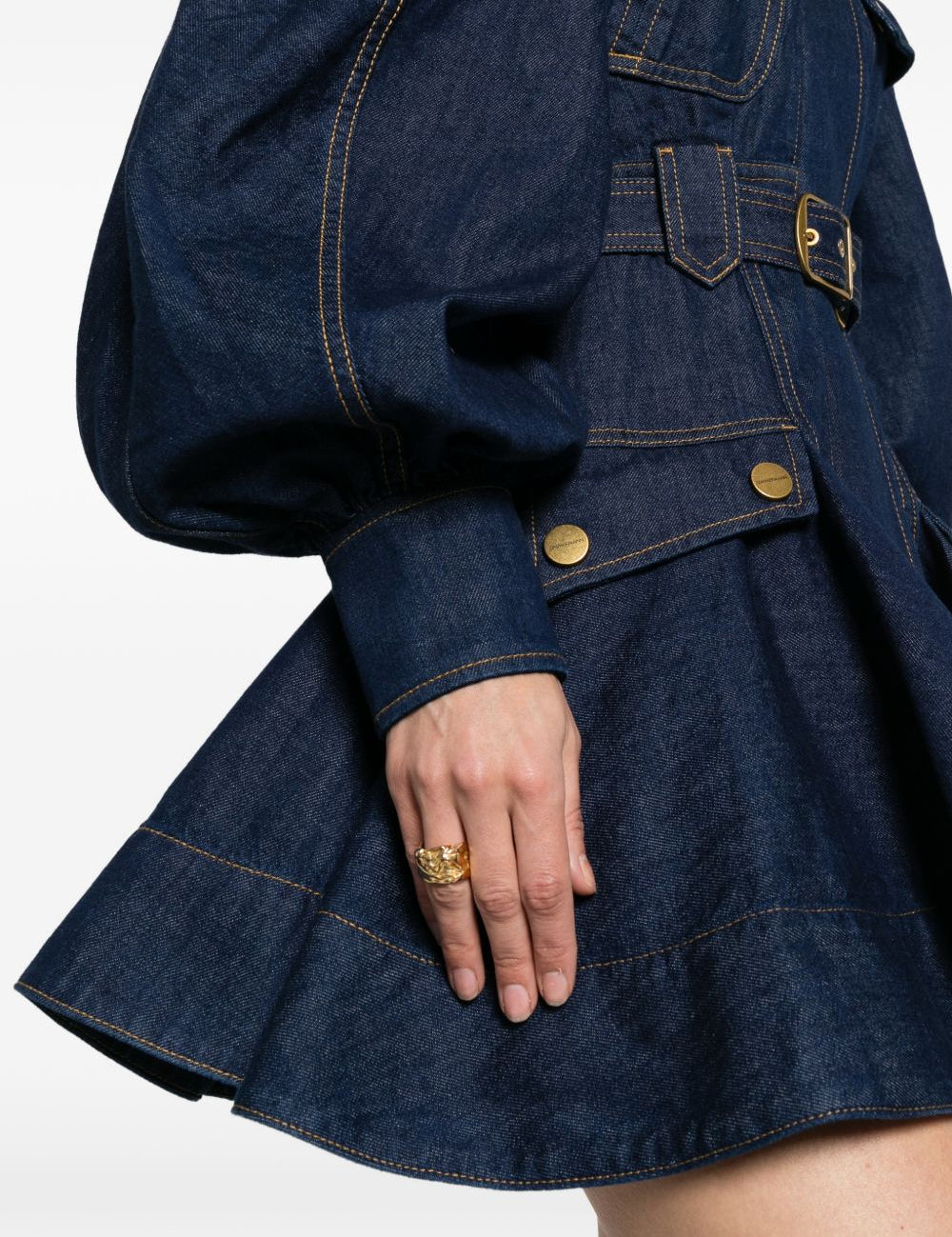 Abito mini luna in denim blu Zimmermann - donna 