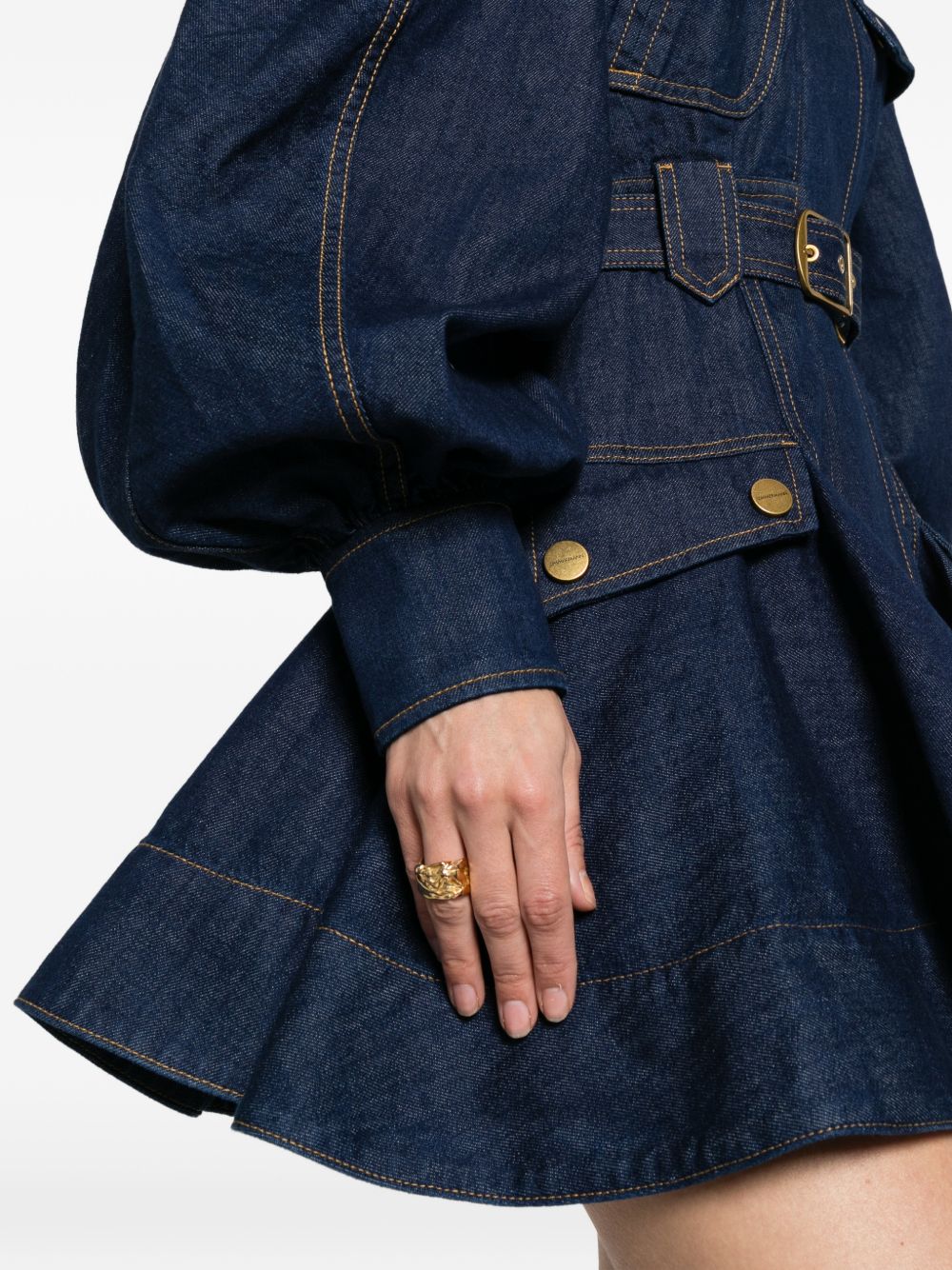 Abito mini luna in denim blu Zimmermann - donna 