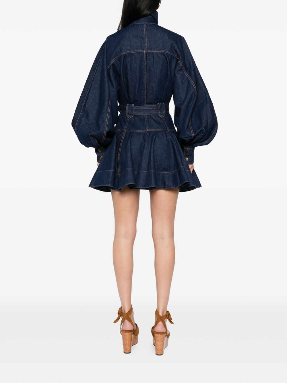 Abito mini luna in denim blu Zimmermann - donna 