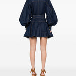 Abito mini luna in denim blu Zimmermann - donna 