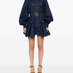 Abito mini luna in denim blu Zimmermann - donna 