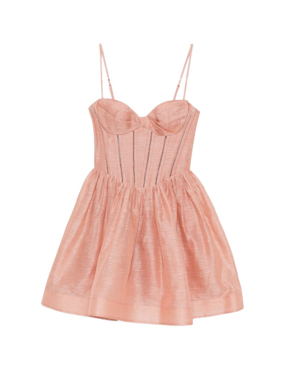 Abito mini Luna corsetto in rosa ZIMMERMANN - donna 