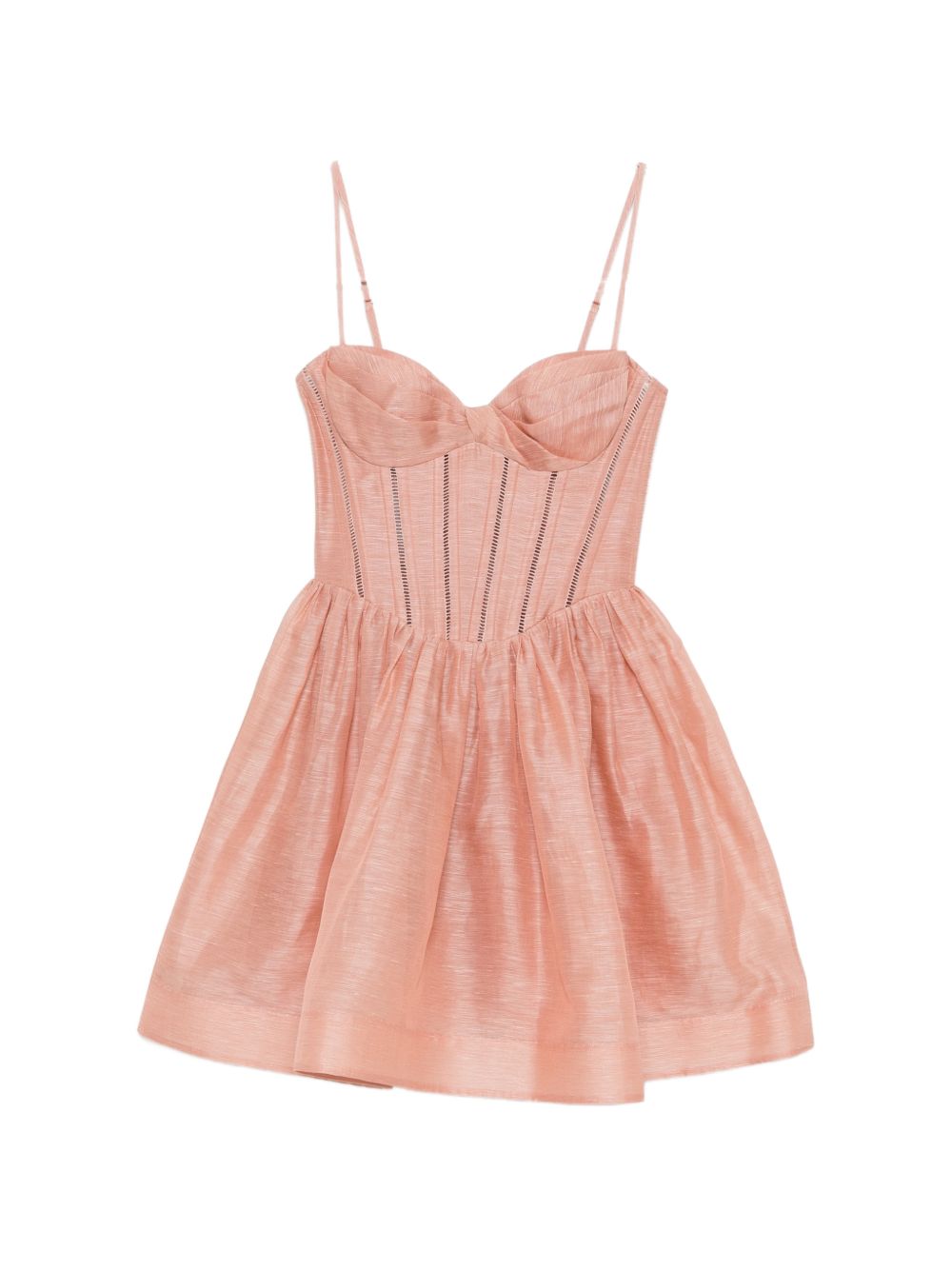 Abito mini Luna corsetto in rosa ZIMMERMANN - donna 