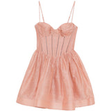 Abito mini Luna corsetto in rosa ZIMMERMANN - donna 