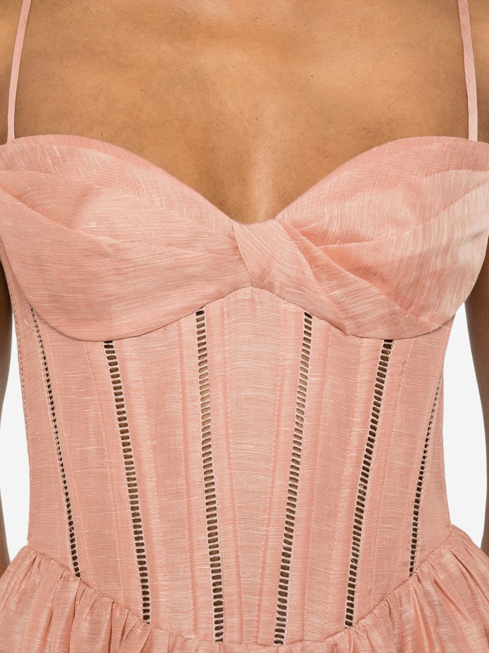 Abito mini Luna corsetto in rosa ZIMMERMANN - donna 