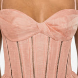 Abito mini Luna corsetto in rosa ZIMMERMANN - donna 