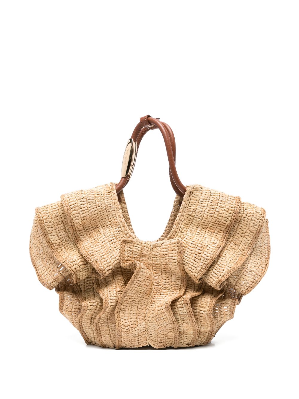 goldentime small ruffle tote 