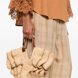 goldentime small ruffle tote 