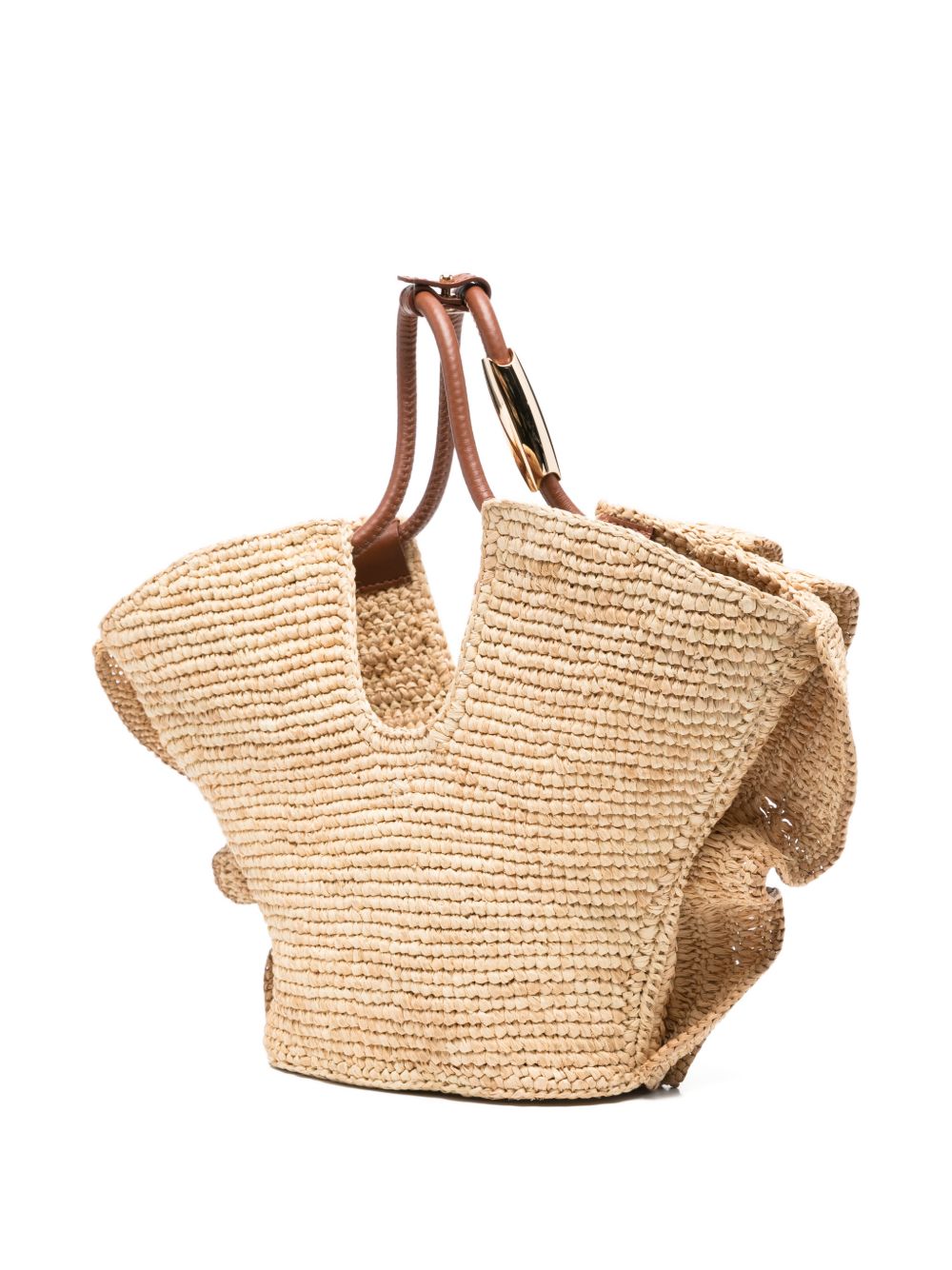 goldentime small ruffle tote 