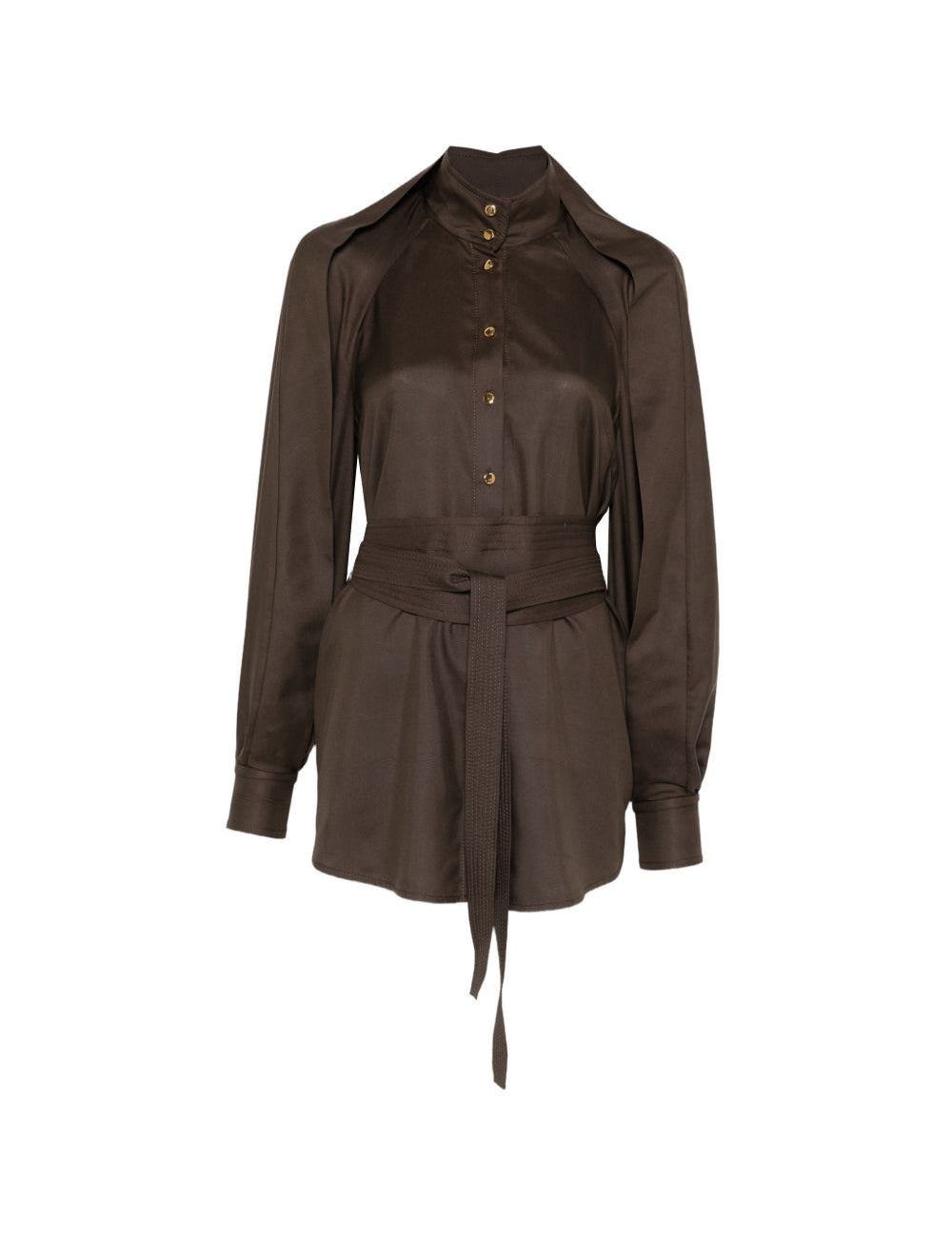 Camicia Luna con nodo in vita in marrone Zimmermann - donna 