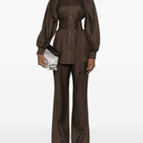 Camicia Luna con nodo in vita in marrone Zimmermann - donna 