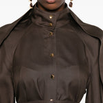 Camicia Luna con nodo in vita in marrone Zimmermann - donna 
