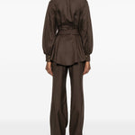 Camicia Luna con nodo in vita in marrone Zimmermann - donna 