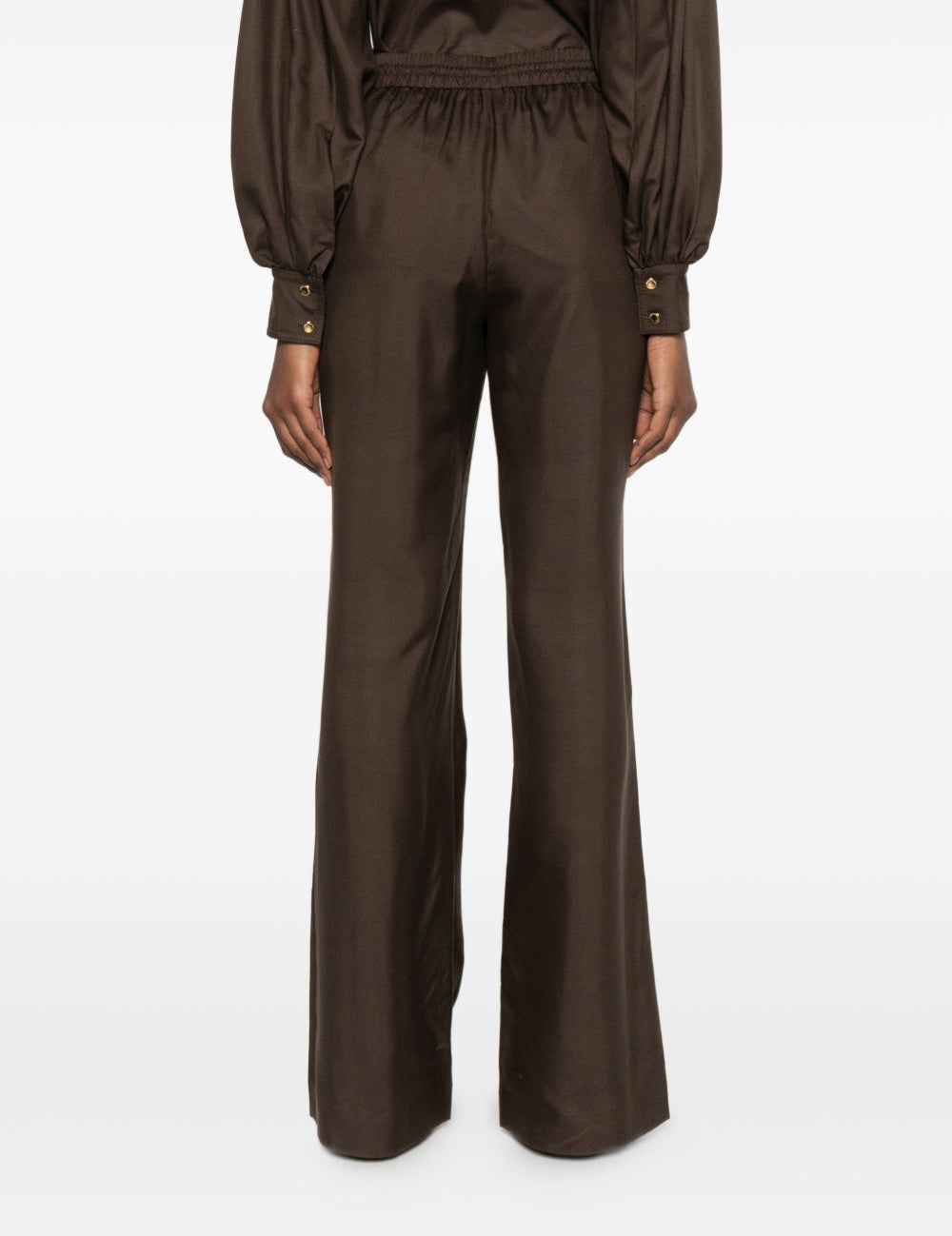 Pantaloni Luna con vita elasticizzata in marrone Zimmermann - donna 