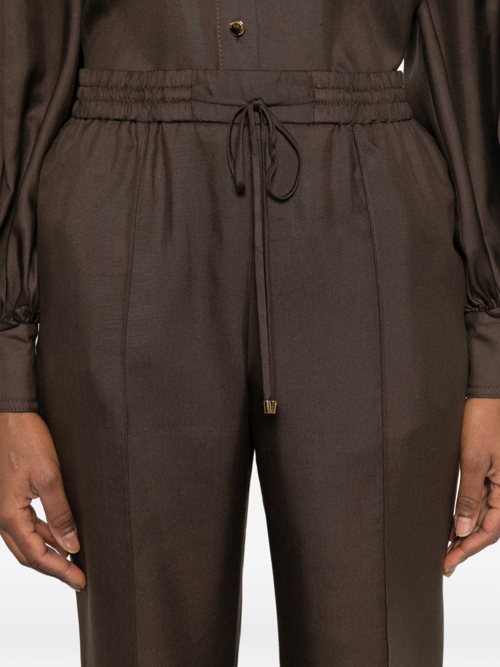 Pantaloni Luna con vita elasticizzata in marrone Zimmermann - donna 