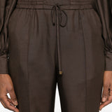 Pantaloni Luna con vita elasticizzata in marrone Zimmermann - donna 