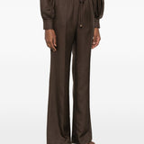 Pantaloni Luna con vita elasticizzata in marrone Zimmermann - donna 