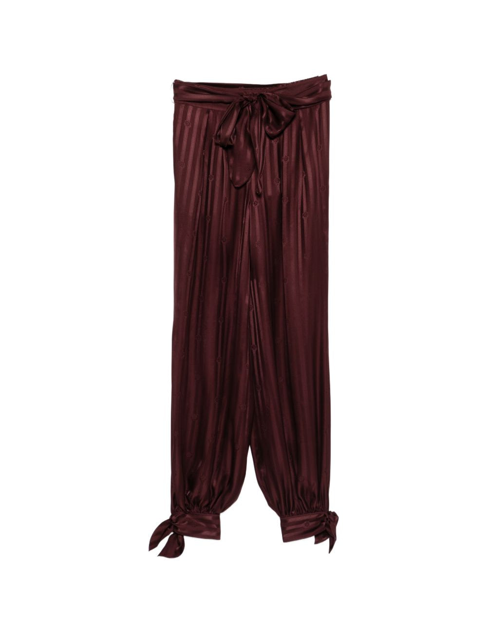 Pantaloni a righe in bordeaux Zimmermann - donna 