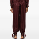 Pantaloni a righe in bordeaux Zimmermann - donna 