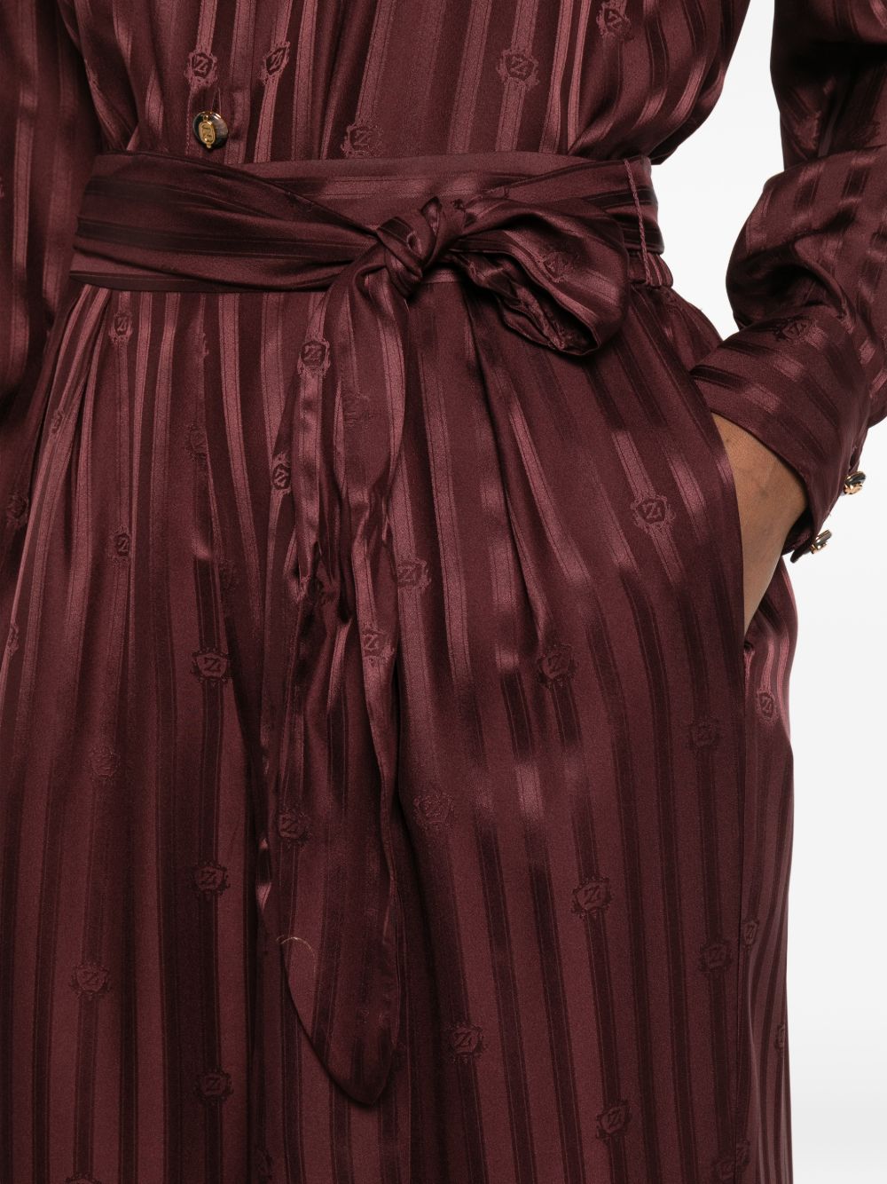 Pantaloni a righe in bordeaux Zimmermann - donna 