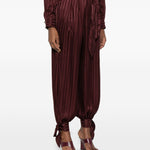 Pantaloni a righe in bordeaux Zimmermann - donna 