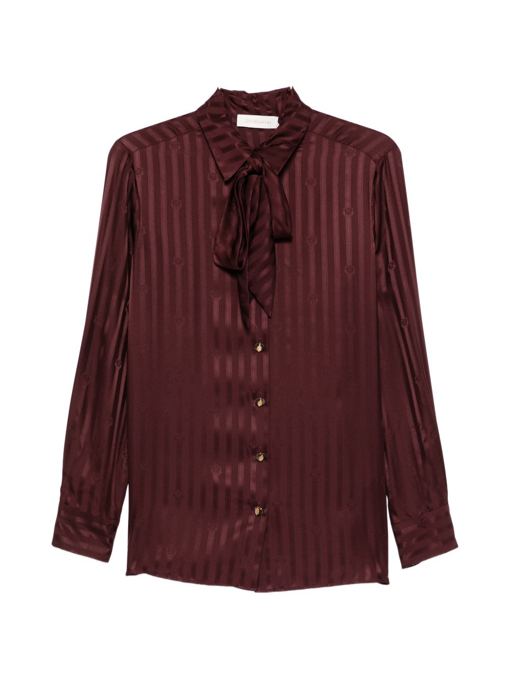 Camicia con fiocco in bordeaux Zimmermann - donna 