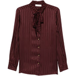 Camicia con fiocco in bordeaux Zimmermann - donna 