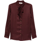 Camicia con fiocco in bordeaux Zimmermann - donna 