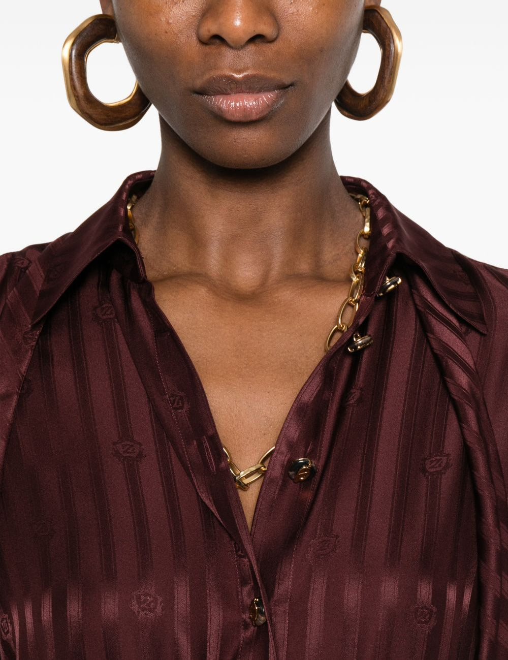 Camicia con fiocco in bordeaux Zimmermann - donna 