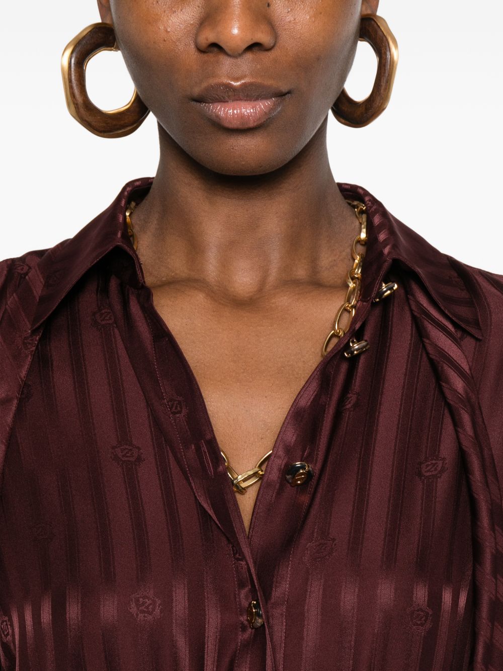 Camicia con fiocco in bordeaux Zimmermann - donna 