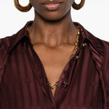 Camicia con fiocco in bordeaux Zimmermann - donna 