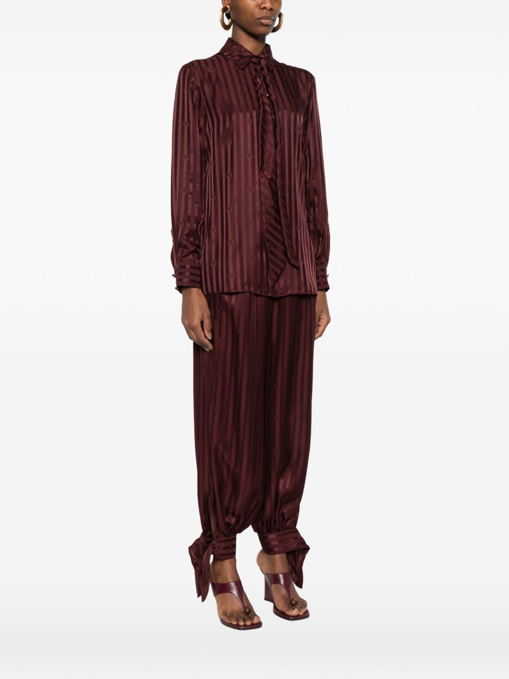 Camicia con fiocco in bordeaux Zimmermann - donna 