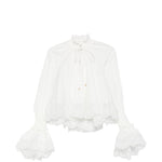Blusa arricciata Alchemy in bianco Zimmermann - donna 